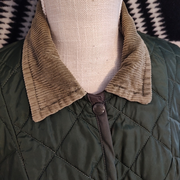 Vintage 90's Lavenham Made In England Quilted All Weather Water Repellent Coat - Picture 9 of 16